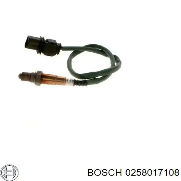 0258017108 Bosch лямбдазонд, датчик кисню до каталізатора