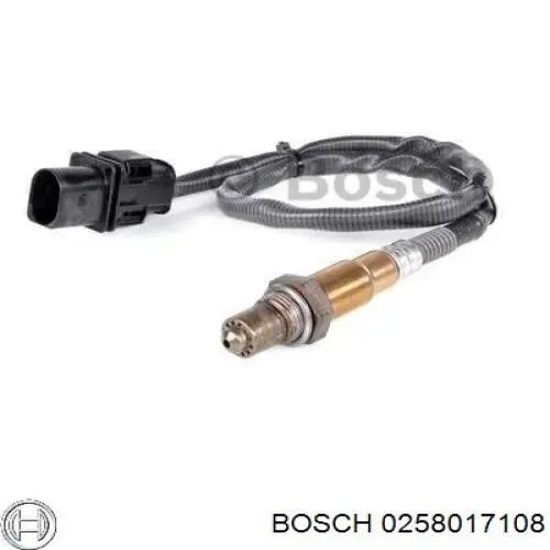 0258017108 Bosch Лямбдазонд, датчик кисню до каталізатора