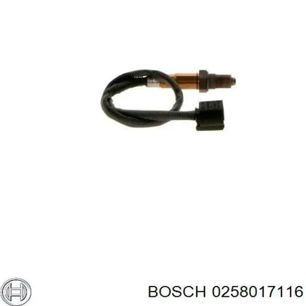 0258017116 Bosch лямбдазонд, датчик кисню до каталізатора