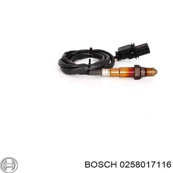 Лямбдазонд, датчик кисню до каталізатора 0258017116 Bosch