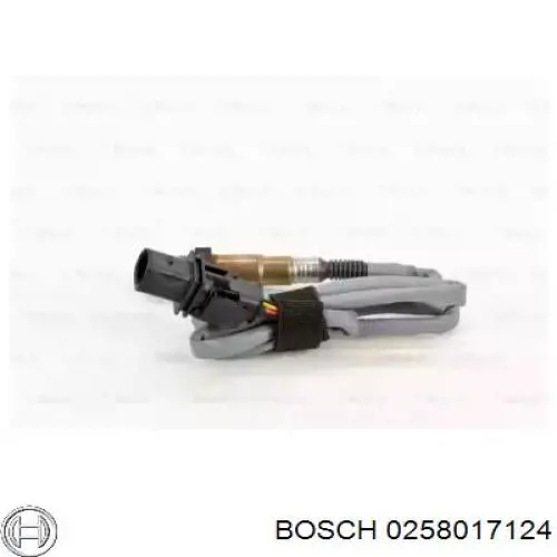 Лямбда-зонд, датчик кисню до каталізатора, лівий 0258017124 Bosch