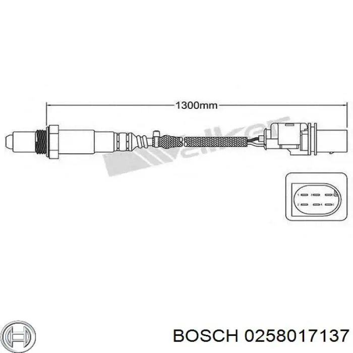 Лямбда зонд, датчик кисню до каталізатора NGK 91224