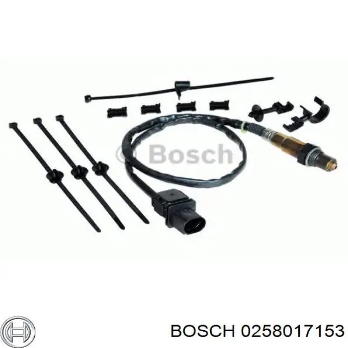 Купити 0258017153 Bosch Лямбдазонд, датчик кисню до каталізатора