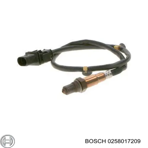 Лямбдазонд, датчик кисню до каталізатора Bosch 0258017209 ціна, від 106.52 USD