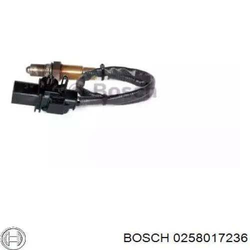 Купити 0258017236 Bosch Лямбдазонд, датчик кисню до каталізатора