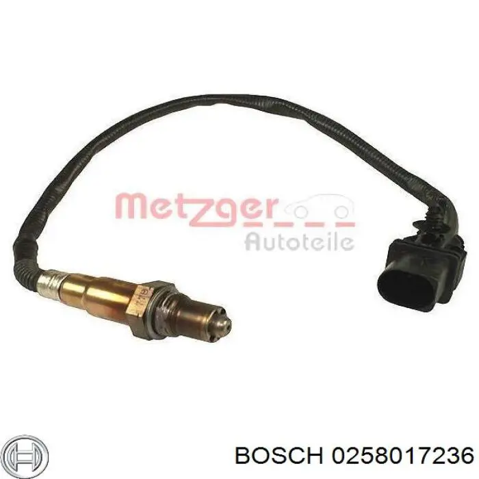 0258017236 Bosch Лямбдазонд, датчик кисню до каталізатора