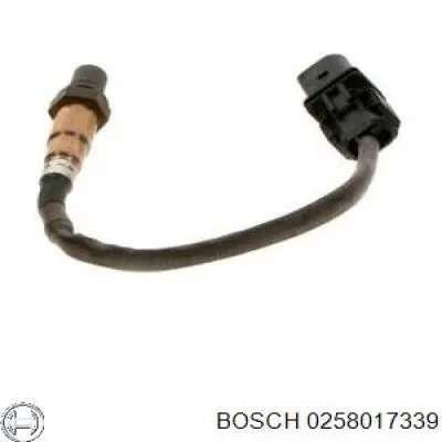 Купити 0258017339 Bosch Лямбда-зонд, датчик кисню до каталізатора, правий