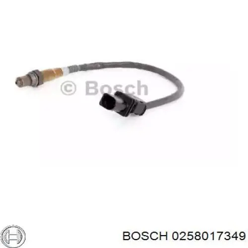 0258017349 Bosch Лямбдазонд, датчик кисню до каталізатора, лівий