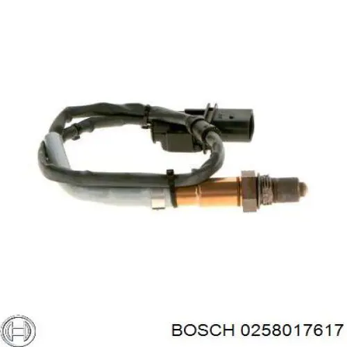 0258017617 Bosch лямбдазонд, датчик кисню до каталізатора