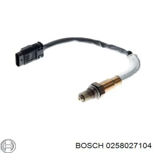 Лямбдазонд, датчик кисню до каталізатора 0258027104 Bosch