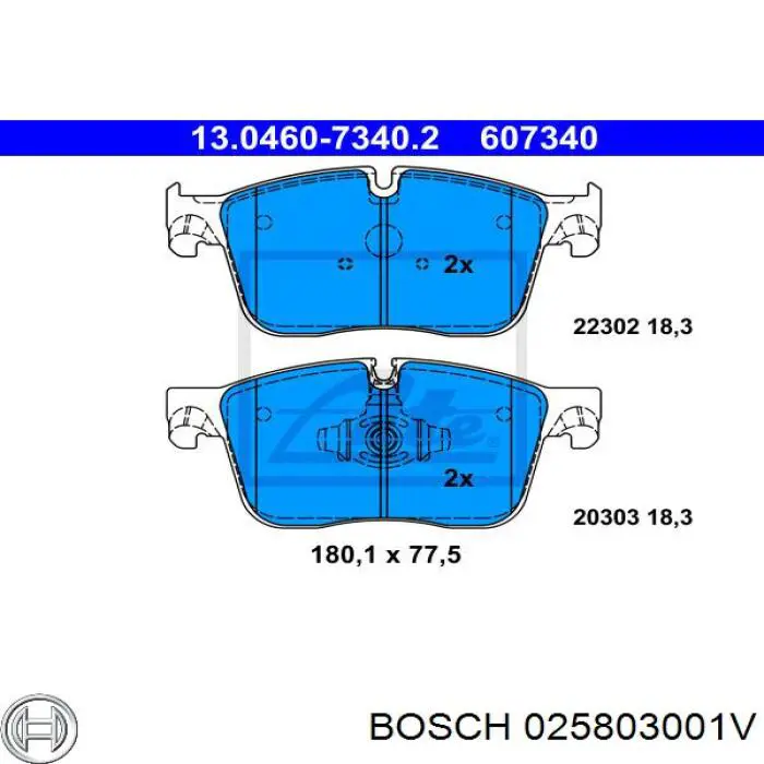 025803001V Bosch Лямбда зонд після каталізатора