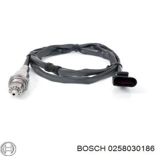 Лямбдазонд, датчик кисню до каталізатора 0258030186 Bosch