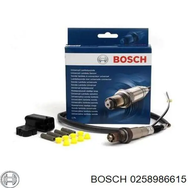 Лямбда-зонд, датчик кисню до каталізатора, правий 0258986615 Bosch