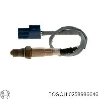 Купити 0258986646 Bosch Лямбда-зонд, датчик кисню після каталізатора