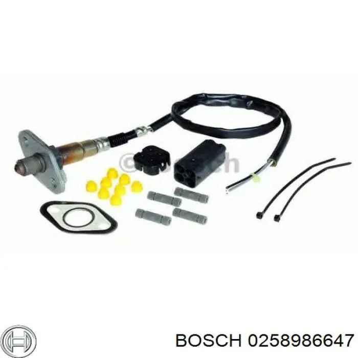 Купити 0258986647 Bosch Лямбдазонд, датчик кисню до каталізатора