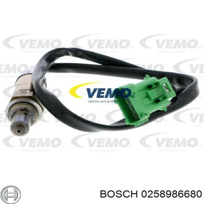 Купити 0258986680 Bosch Лямбдазонд, датчик кисню до каталізатора