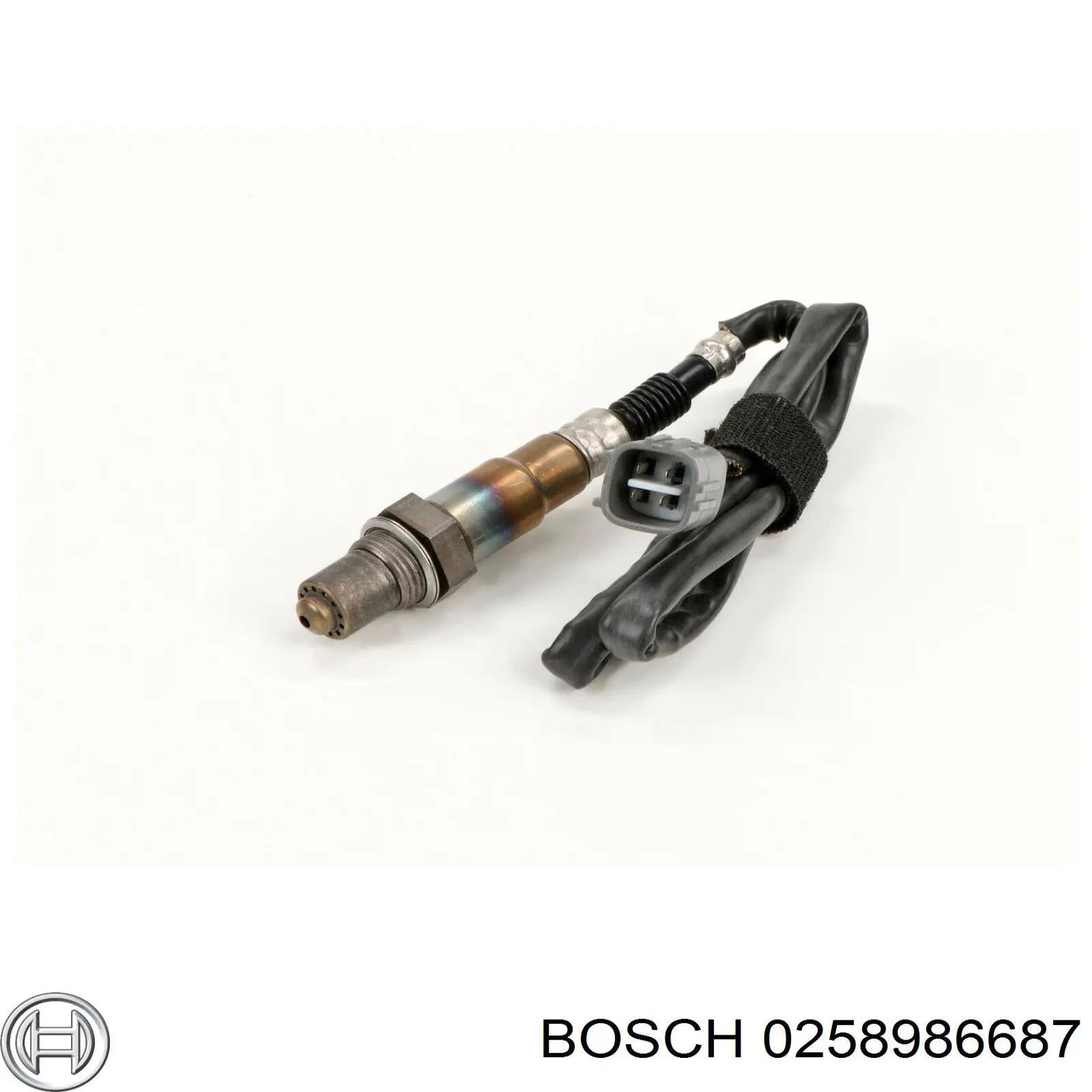 Лямбда-зонд, датчик кисню до каталізатора, правий 0258986687 Bosch