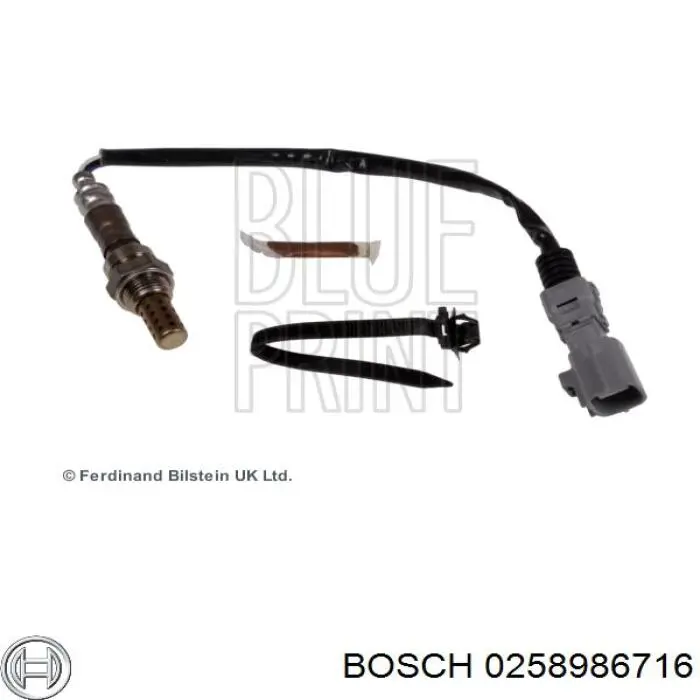 Лямбда-зонд, датчик кисню після каталізатора 0258986716 Bosch
