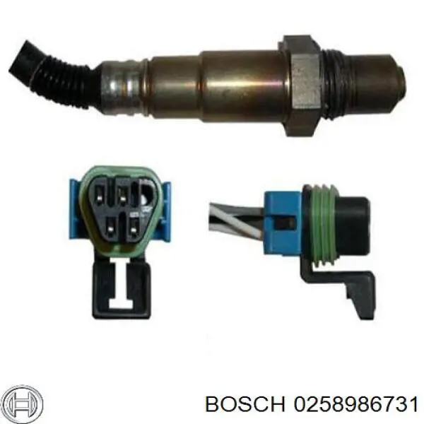 Лямбда-зонд, датчик кисню після каталізатора 0258986731 Bosch