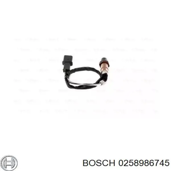 Купити 0258986745 Bosch Лямбда-зонд, датчик кисню після каталізатора
