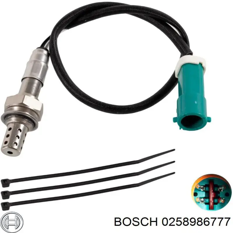 0258986777 Bosch лямбда-зонд, датчик кисню після каталізатора