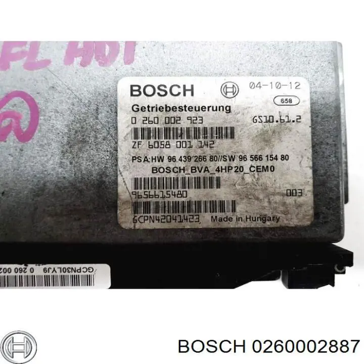 Плата трансмісії АКПП Peugeot/Citroen 0260002887