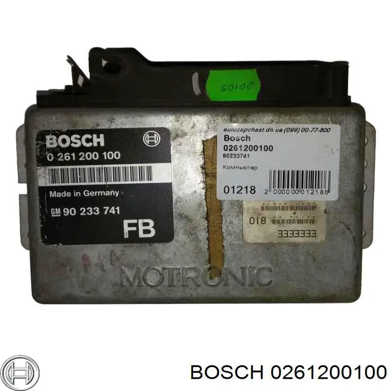 ЕБУ Bosch 0261200100 ціна, від 66.64 USD