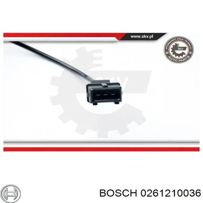 Купити 0261210036 Bosch Датчик положення (оборотів) коленвалу
