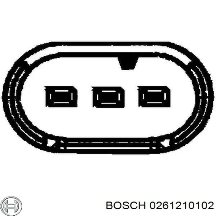 Купити 0261210102 Bosch Датчик положення (оборотів) коленвалу