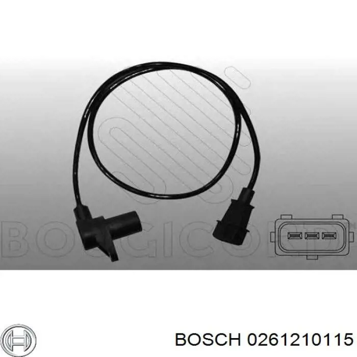 Купити 0261210115 Bosch Датчик положення (оборотів) коленвалу