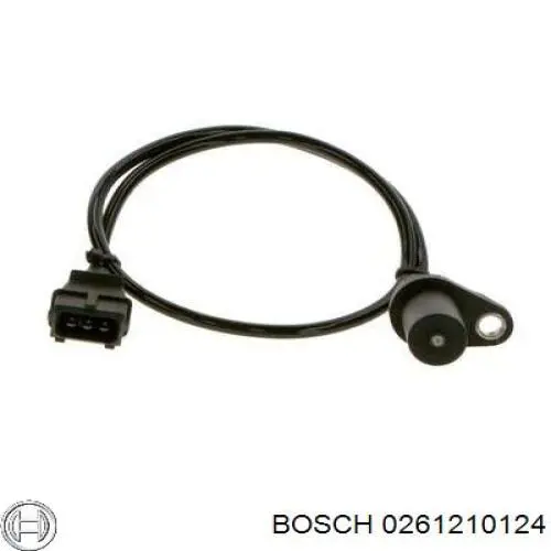 Датчик положення (оборотів) коленвалу 0261210124 Bosch