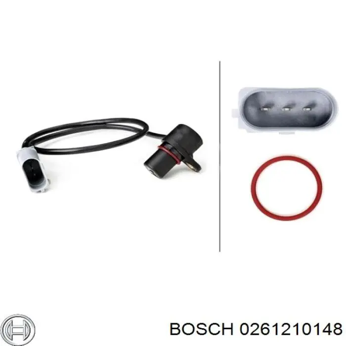 Датчик обертів колінвалу Bosch 0261210148 ціна, від 14.08 USD