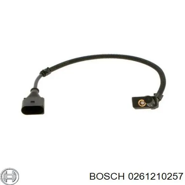 Купити 0261210257 Bosch Датчик положення (оборотів) коленвалу