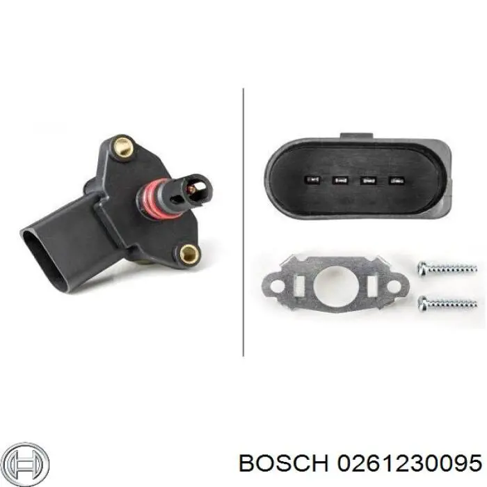 0261230095 Bosch Датчик наддува