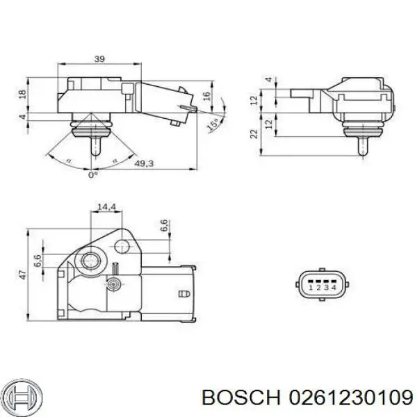 MAP сенсор Volvo 8699448 ціна, від 26.66 USD