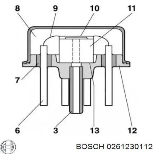 Датчик тиску палива 12582232 Opel