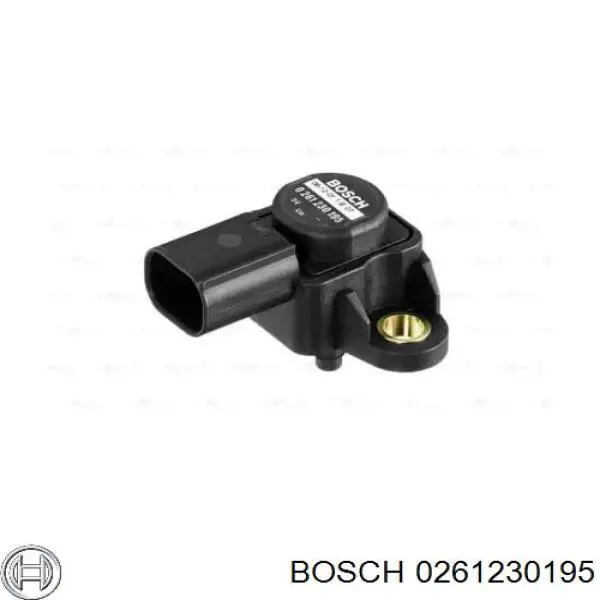0261230195 Bosch датчик тиску у впускному колекторі, map