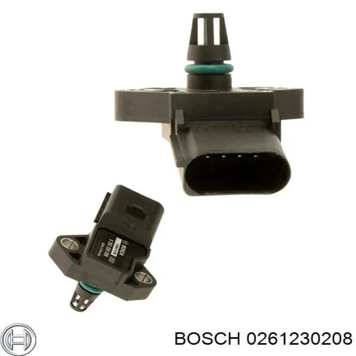 0261230208 Bosch датчик тиску наддуву (датчик нагнітання повітря в турбіну)