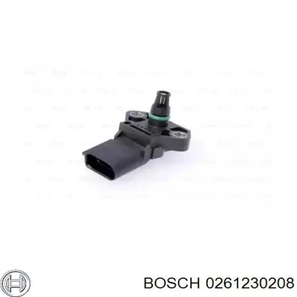 0261230208 Bosch Датчик тиску наддуву турбіни