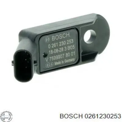 0261230253 Bosch датчик тиску у впускному колекторі, map