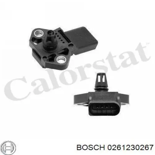 Датчик тиску наддуву (датчик нагнітання повітря в турбіну) Bosch 0261230267