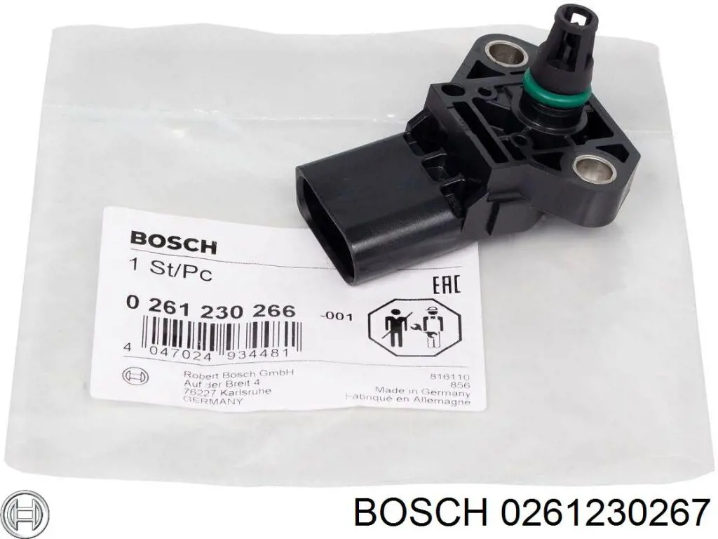 0261230267 Bosch Датчик тиску наддуву турбіни