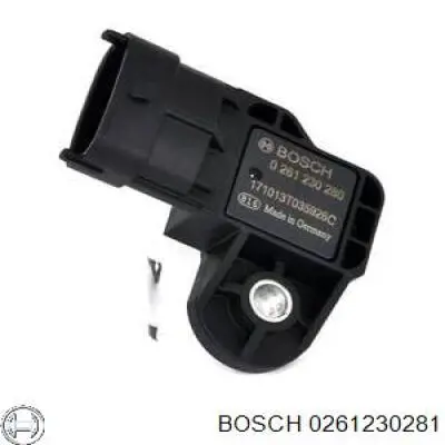 Купити 0261230281 Bosch Датчик абсолютного тиску