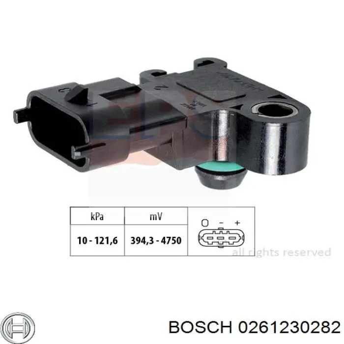 0261230282 Bosch Датчик наддува