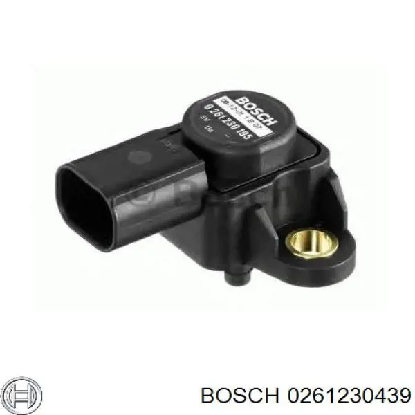 0261230439 Bosch датчик тиску у впускному колекторі, map