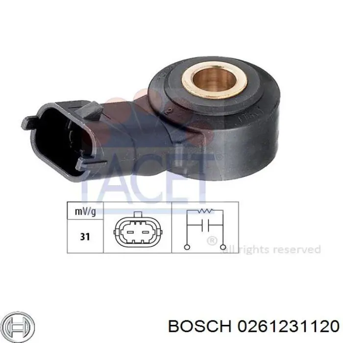 Датчик детонації Peugeot/Citroen 2113 ціна, від 12.33 USD