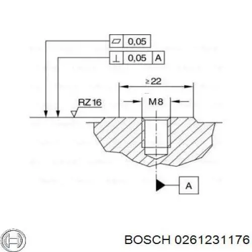 Датчик детонації 0261231176 Bosch