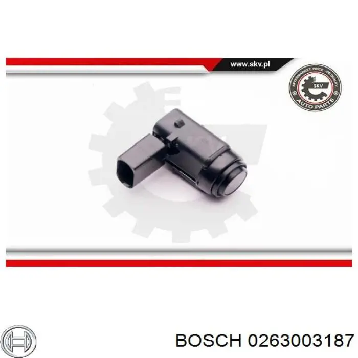 0263003187 Bosch Датчик сигналізації парковки (парктронік), задній