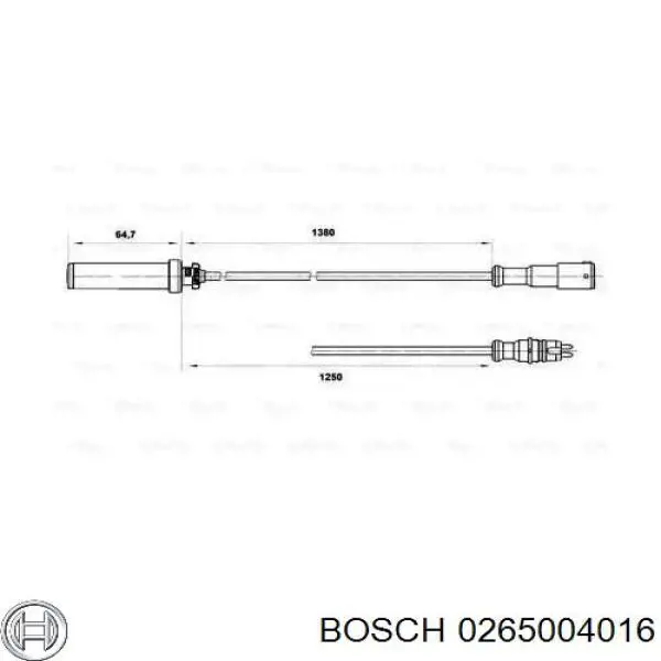 Купити A0015454618 Mercedes Датчик АБС (ABS) задній, правий