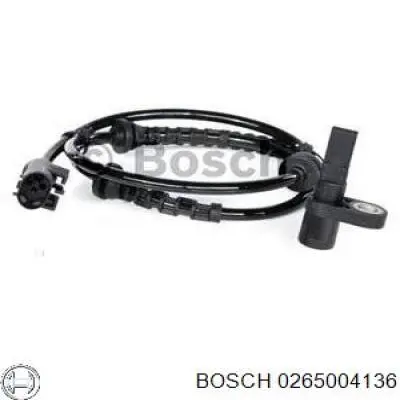 0265004136 Bosch датчик абс (abs передній)